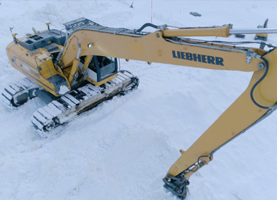 Produktfilm für großen Bagger Liebherr